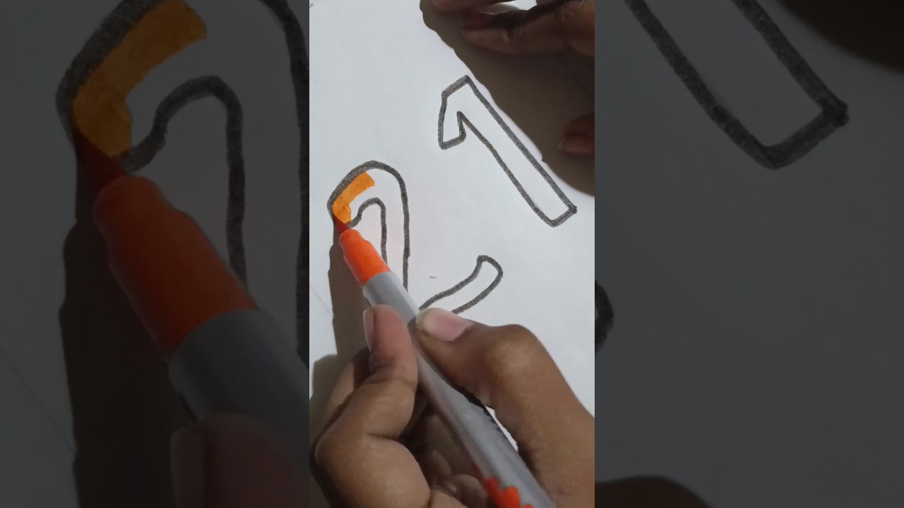 21 Number Drawing 🖌️🎨 