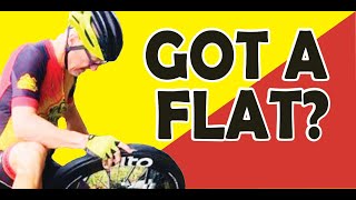 FLAT TIRE REPAIR for Beginners How to do it: Triathlon Road Gravel Mountain or Time Trial Bike