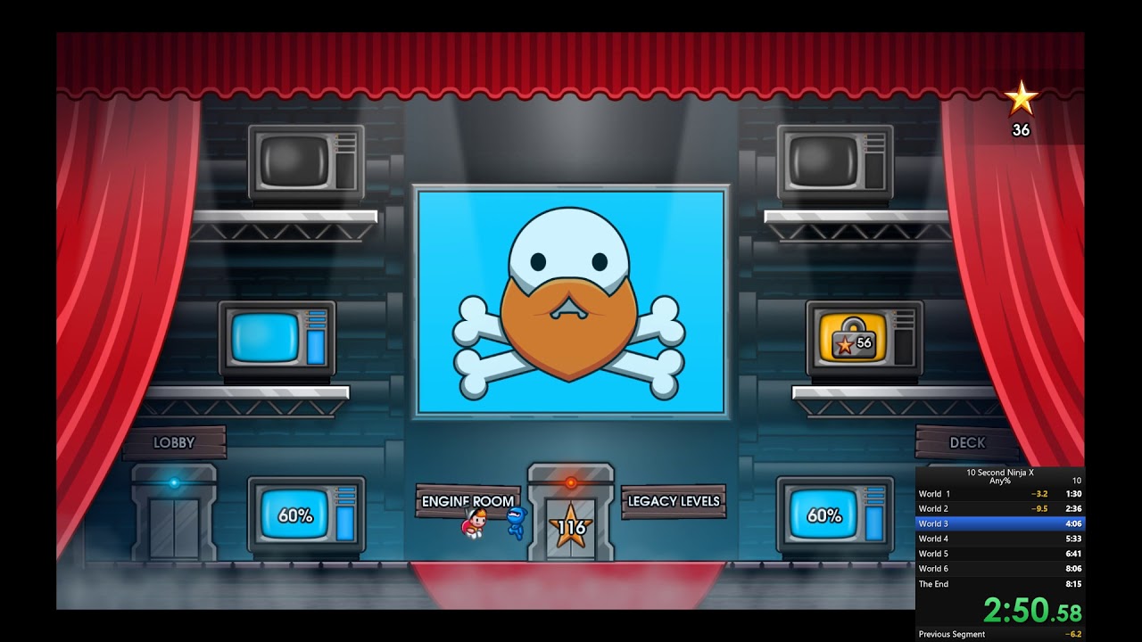 10 Second Ninja X any% Speedrun (