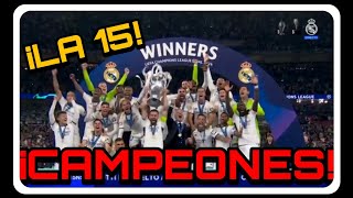 🚨🚨¡CAMPEONEEEEES! ¡LA 15! HALA MADRID!