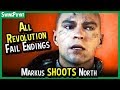 Detroit Become Human - Markus SHOOTS North - All FAILED Revolution Endings + Revolution Dirty Bomb