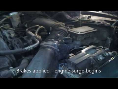 Leaking power brake booster - YouTube