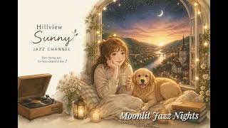 🌙 Moonlit Window | Moonlit Jazz Nights for Relaxing, Reading, Studying & Sleep 🎷✨