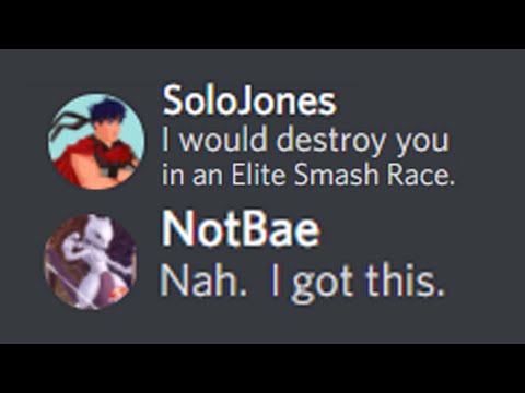 I Challenged Notbae to Speedrun Elite Smash with me