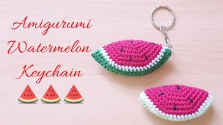 AMIGURUMI WATERMELON KEYCHAIN @HooksOnTheGo