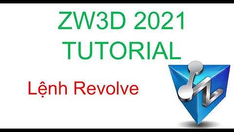ZW3D basic - REVOLVE command