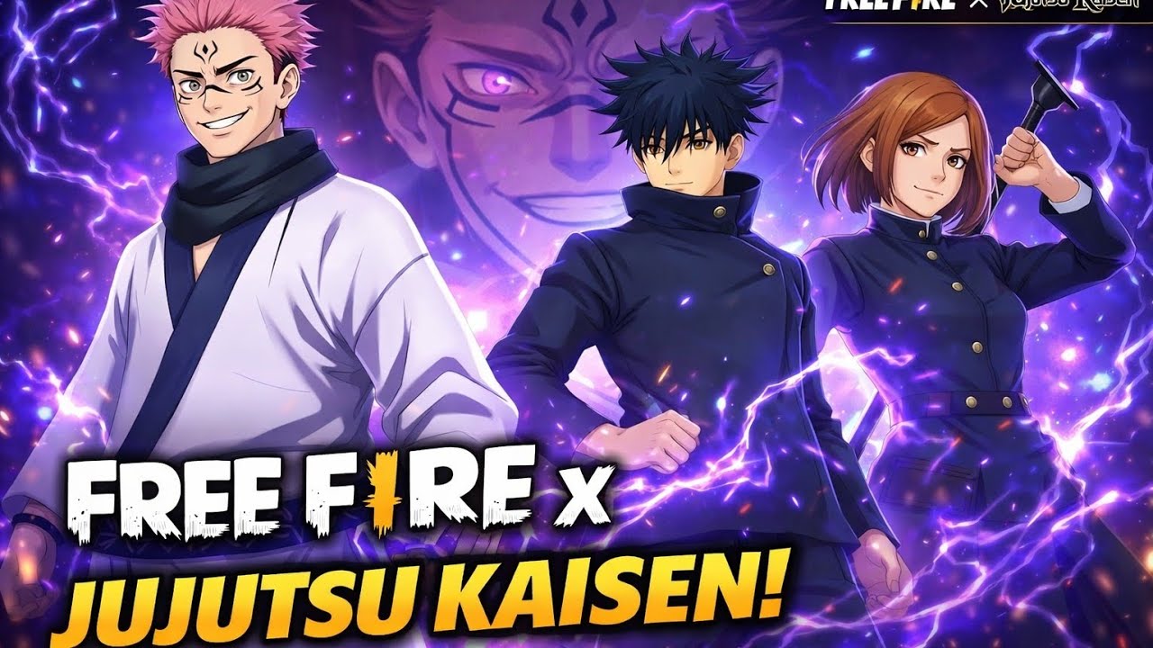 Free Fire Jujutsu Kaisen Collaboration Full Details 😱