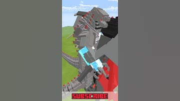 Minecraft 3 Mecha Godzilla Vs 3 Camazotz #Shorts