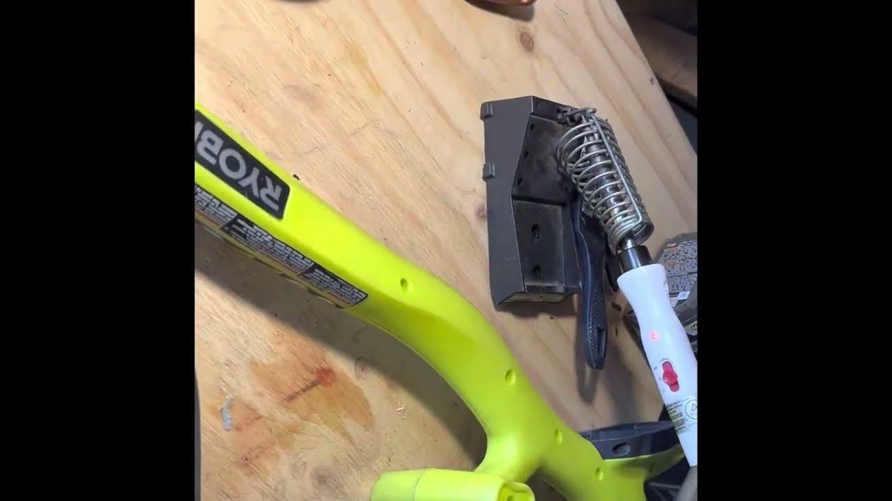 RYOBI 18v p2003 string trimmer - EASY FIX - YouTube
