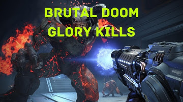 Brutal Doom 2 Glory Killing the Barons of Hell - stream highlight