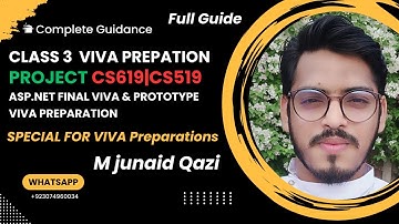 Class3 | Asp.Net | CS619 & CS519| Final Viva Preparation | Prototype Viva Preparation | About Page