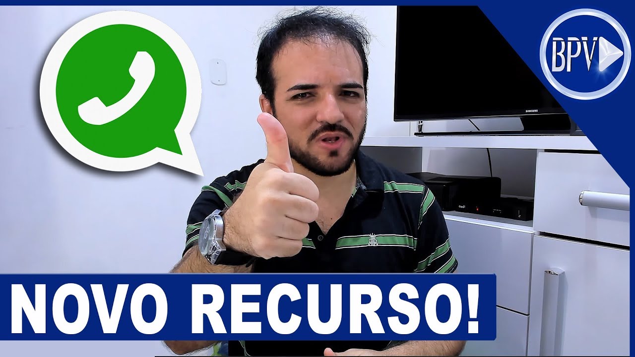 GRANDE NOVIDADE no Whatsapp! Veja se você já Recebeu o Novo Recurso ...