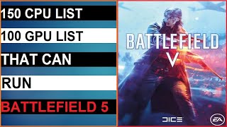 Can Your PC Run battlefield 5 - Minimum System Requirement Explain