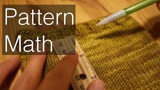 'Pattern Math' Adapting a Knitting Pattern Melissa Knits