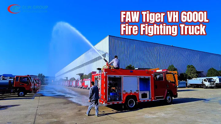 FAW Tiger VH 160HP 6000Liters Water Fire Fighting Truck for Residential community Forest Fire Rescue