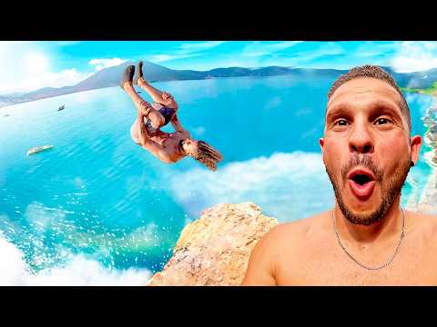 The most impressive water jumping competition I've ever seen in my life.