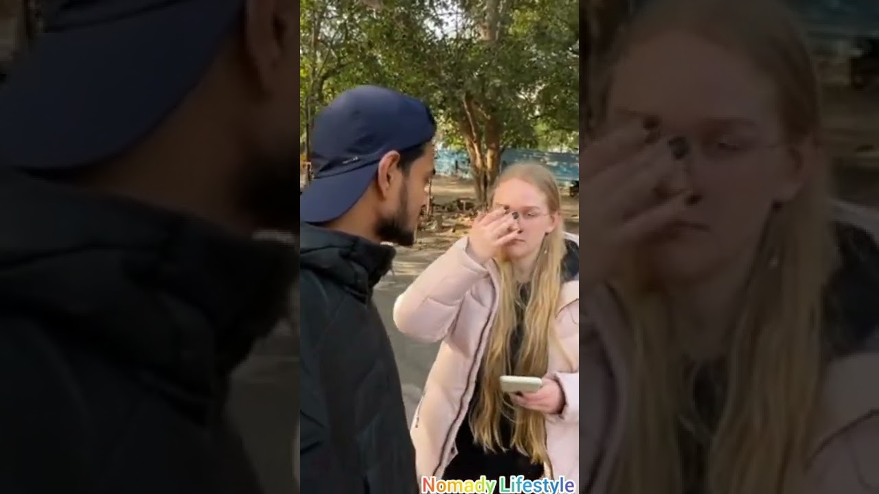 Nomad Nastya Speak Hindi || nomad Shubham girlfriend Nastya in India 