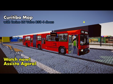 Proton Bus Simulator Gameplay | Exploring Curitiba Realistic Map with Torino LN Volvo B58 (4 Doors)