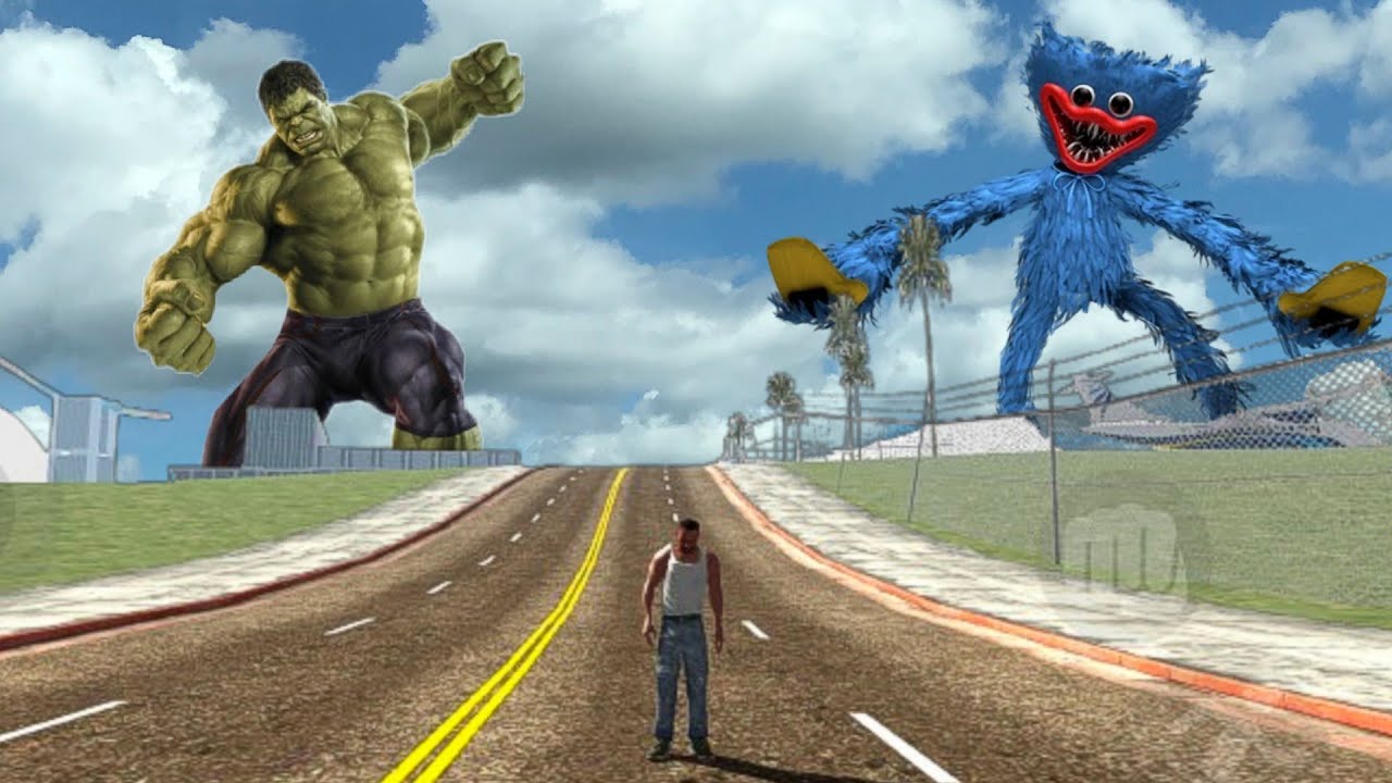 huggy buggy in Indian bike driving 3D game #viralvideo #gaming - YouTube