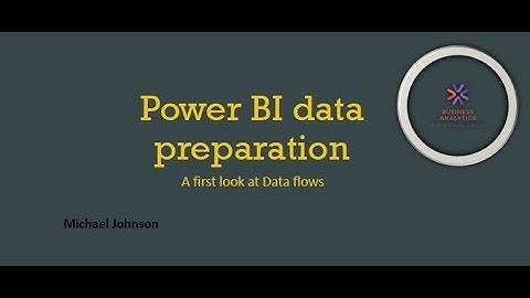 Power BI data preparation with Dataflows
