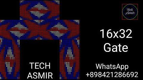 16x32 gate effects | 16x32  पिक्सेल गेट ईफेक्ट