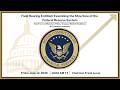 Field Hearing Entitled: Examining the Structure of the Federal Reserve System