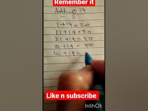 Adding+19 #shorts#viralshorts#loveforalgebraand math#ytshorts#add # ...