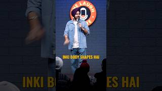 Hamari body shapes hi nahi hain 🤣🤡 #standupcomdey #comedy #funny #comedyshow