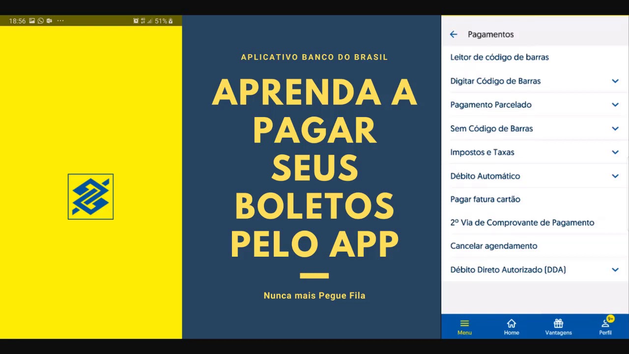 Como Pagar Boletos com e sem código de barras pelo Aplicativo do Banco do Brasil