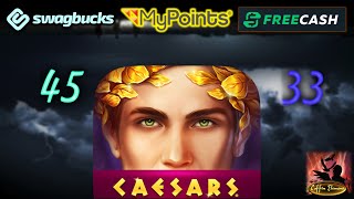 Swag/FreeCash (Improved) Review: Caesars Level 300 in 12 days. Strategy for 1 day. screenshot 5