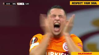 Olimpiu Morutan'ın Lazio maçında direkte patlayan füzesi.Galatasaray 1:0 Lazio