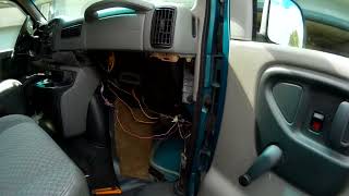 1998 GMC Savana Van -  Heater core cover removal