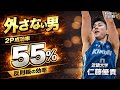 【“確率”で試合を壊す】リーグ通算2P成功率・55％！止めても入る近畿大・仁藤優貴が41得点を記録。｜KANSAI STAR DRAFT 2025【大学バスケ】