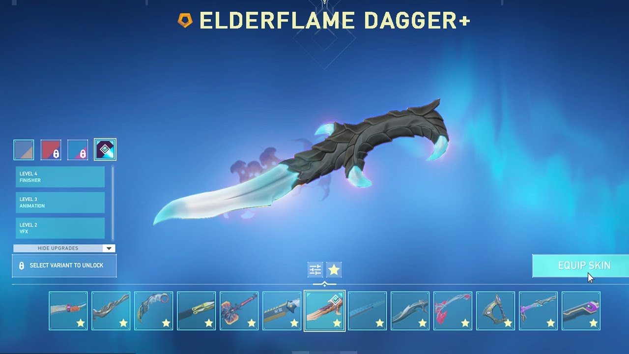 Elderflame dagger dlc variants valorant youtube