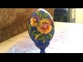 Роспись Деревянного Яйца. Decorative Painting of Egg