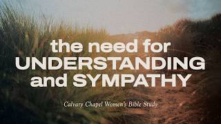 Womens Study | The Need for Understanding and Sympathy | Desiree Faustino
Spring 2026 - Lesson 3
Jobs friends came to comfort him, but Job didnt feel comforted. Instead he felt the need to appeal to his friends for understanding and sympathy and to God to consider lightening his sufferings.
Connect with CCCH
Website: https://bit.ly/3uaS9nA
Instagram: https://bit.ly/3qWNzIf
Facebook: https://bit.ly/3BYMANQ
Twitter: https://bit.ly/3F0KIEu Womens Study | The Need for Understanding and Sympathy | Desiree Faustino