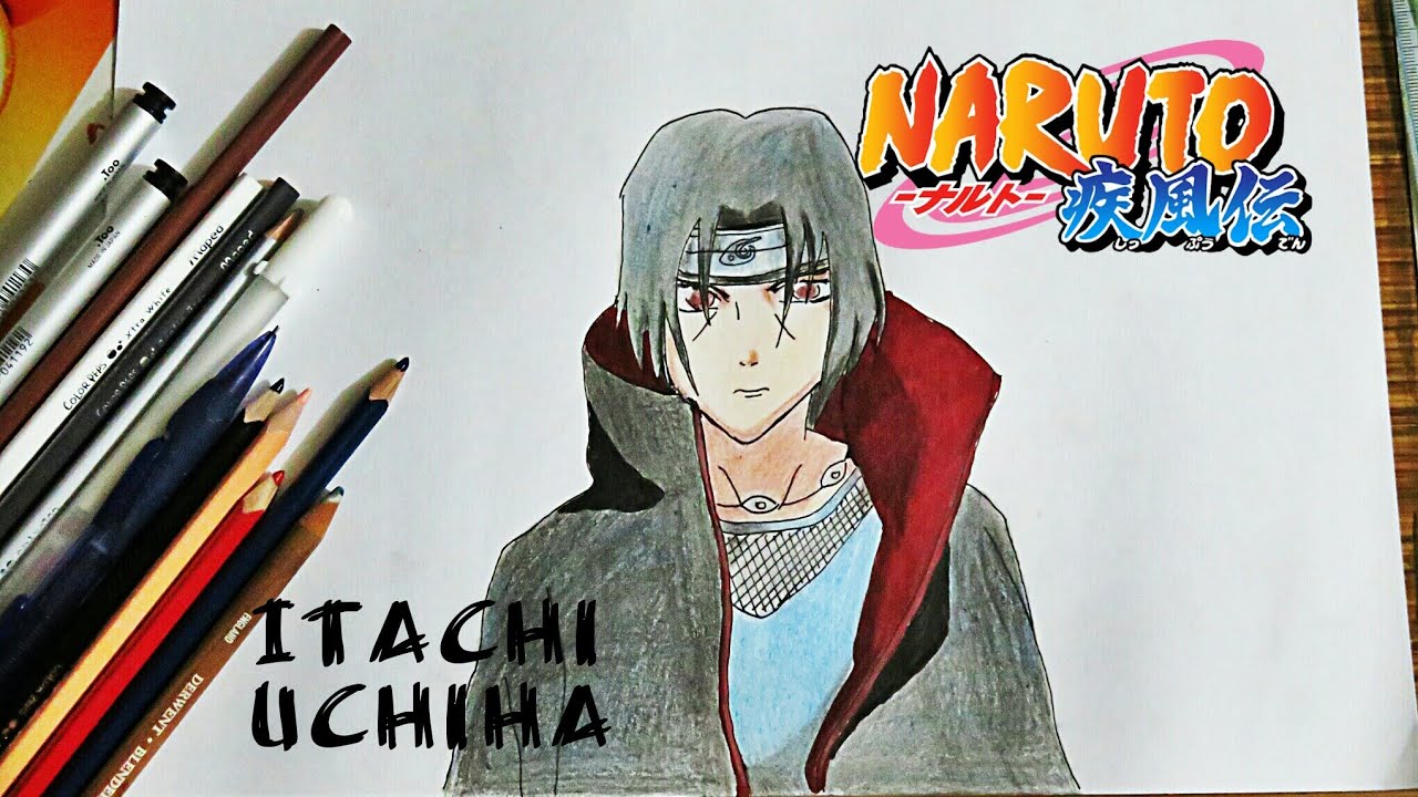 Como Dibujar a Itachi Uchiha /De NARUTO / (TUTORIAL) - YouTube
