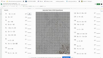solve equations pixel intro grade 7