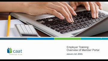 Employer Training - Overview of Member Portal