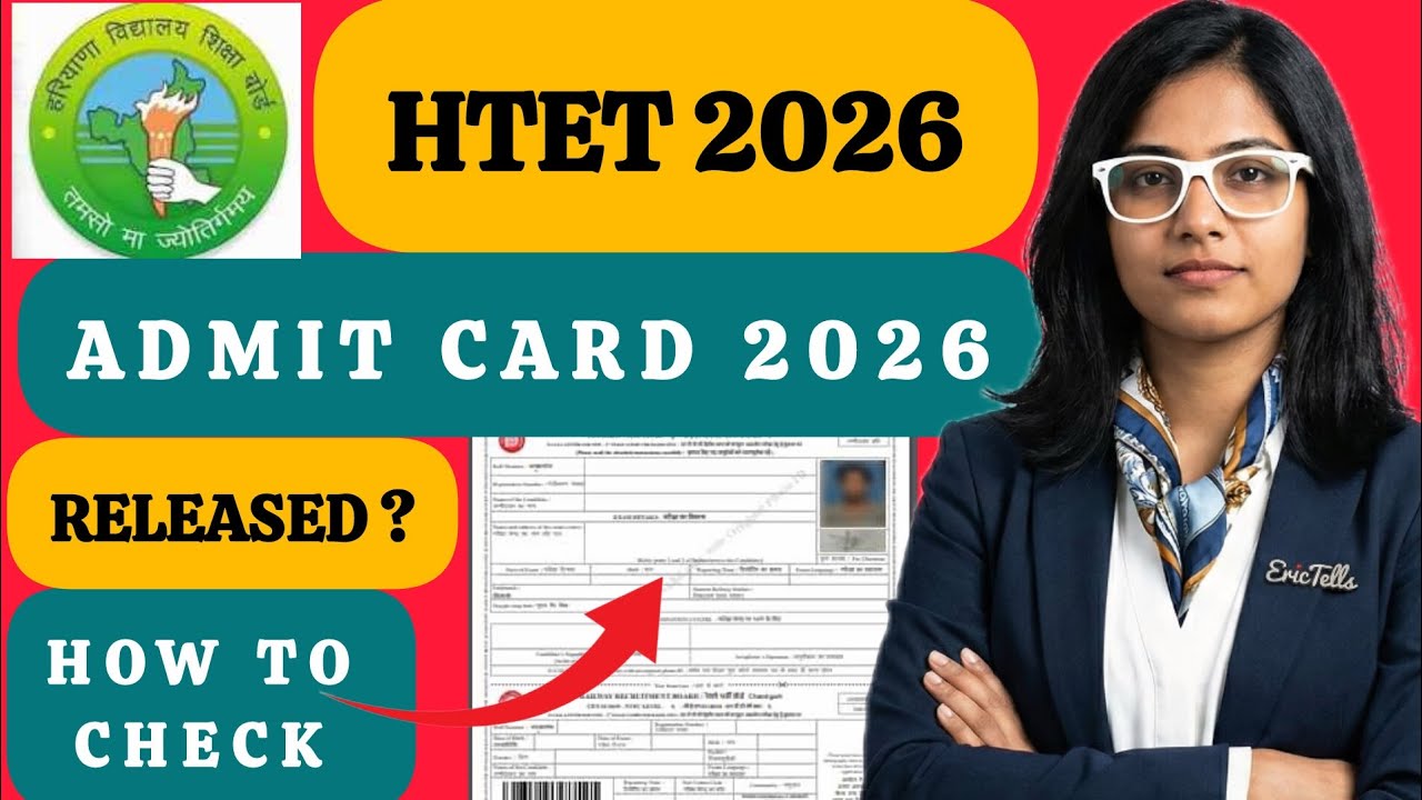 htet 2026 admit card | htet prt tgt pgt hall ticket 2026