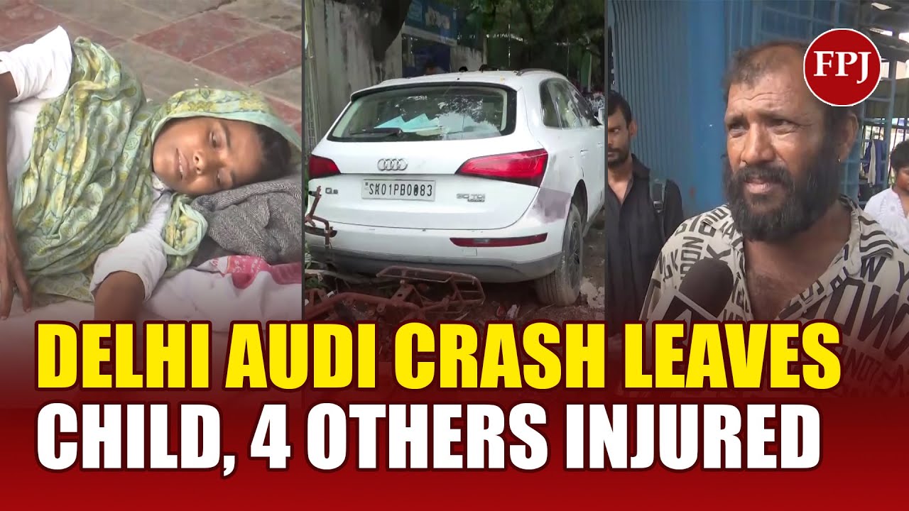 Allegedly Drunk Audi Driver Runs Over 5 Sleeping on Footpath in Delhi ...