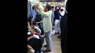 Man asleep standing up!!!