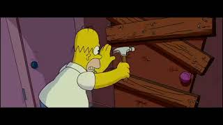 Stay Back I got a chainsaw The Simpsons Movie