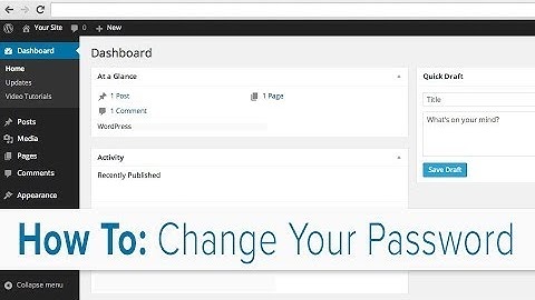 How to Change Your Password