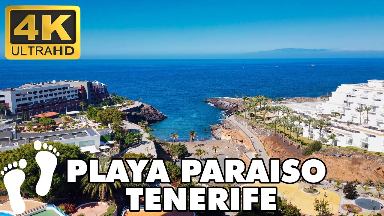PLAYA PARAISO 🌞 Adeje Tenerife Spain 🇪🇸 | Walking Tour [4K UHD] | JoyofTraveler