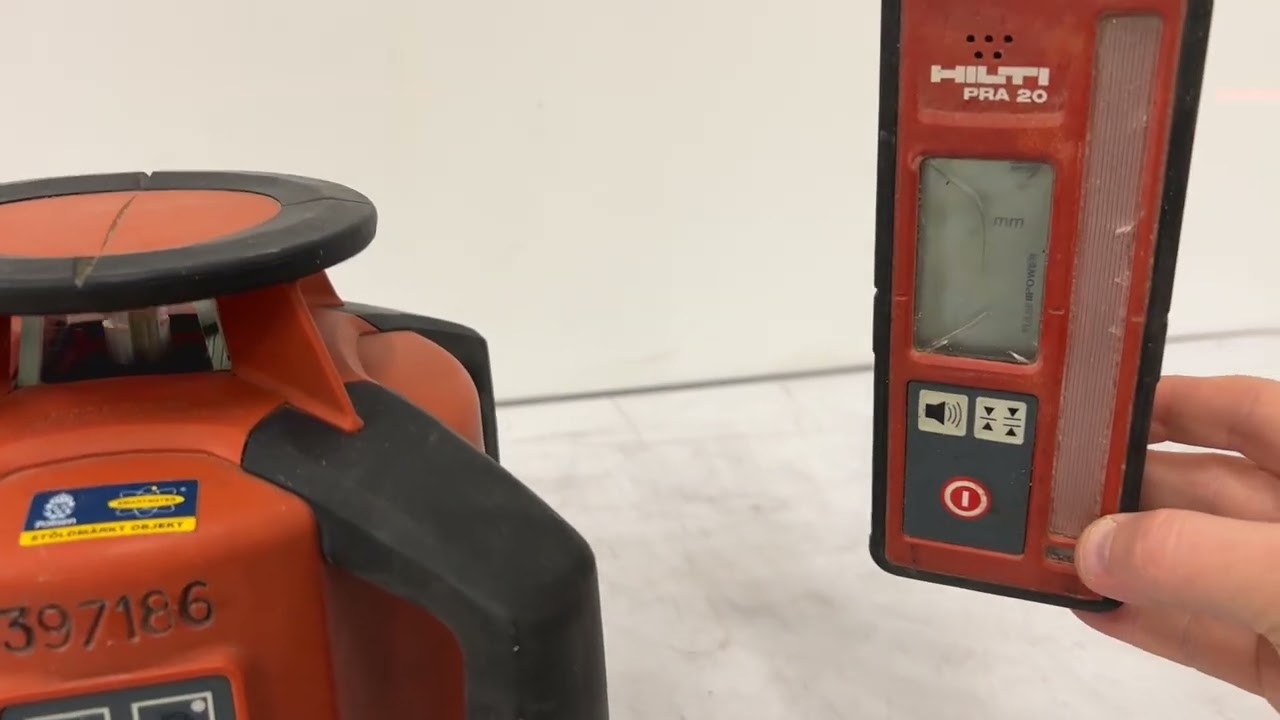 Planlaser +mottagare Hilti PRE3 + PRA 20