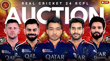 Live RCB vs MI 🏆 | Real Cricket Premier League AUCTION | #realcricket