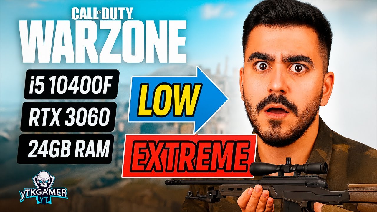 Warzone FPS Test | RTX 3060 + i5 10400F + 24GB RAM | Low to Ultra [2025 Benchmark]