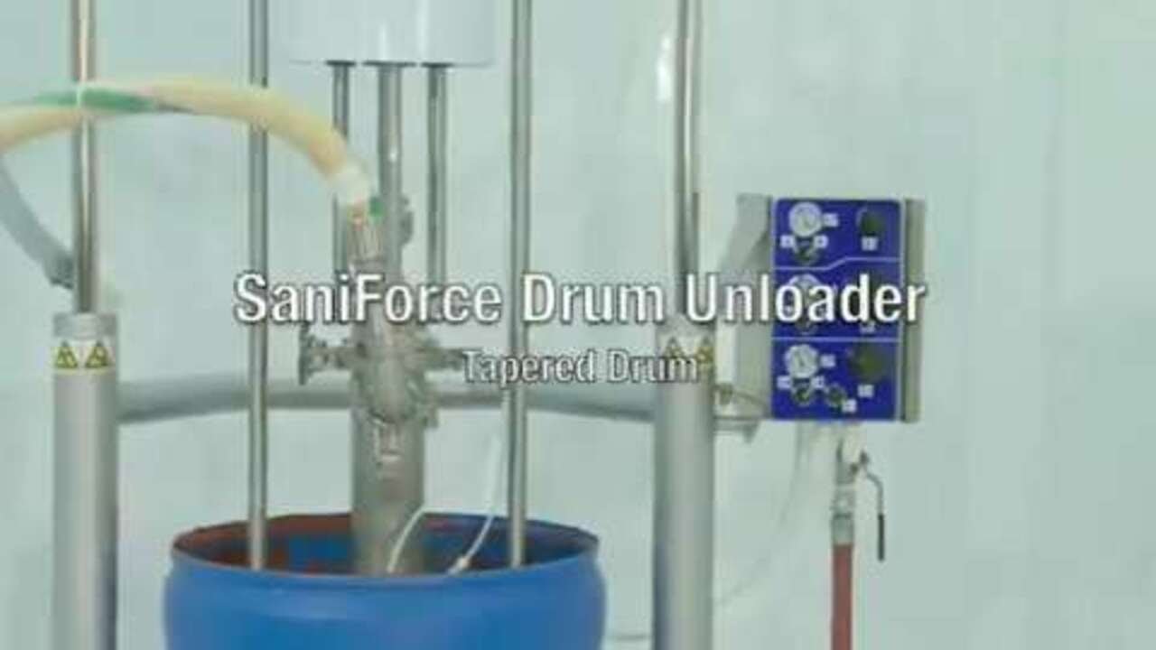 SaniForce Tapered Drum Unloader - Setup & Operation