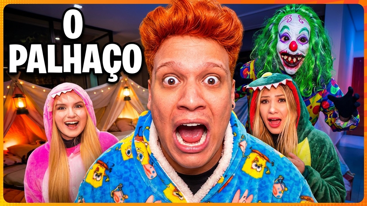 Era Pra Ser Uma Festa do Pijama, mas... *Um palhaço bizarro apareceu!